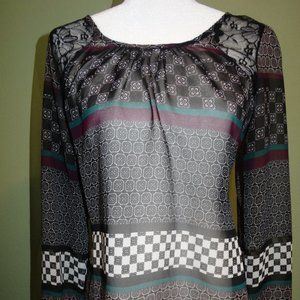 Beautiful sheer summer long sleeve shirt